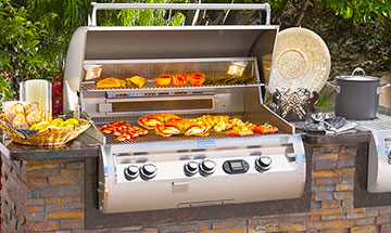 Gas Grill Under Covered Patio