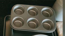 cuisinart chefs classic muffin pan for 6 muffins