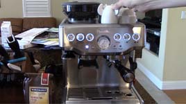 using breville the barista express coffee maker